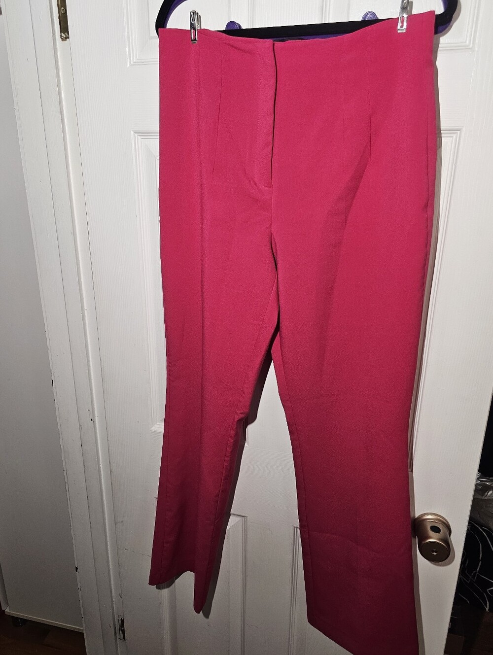 Zara XL Hot Pink Trouser Work Pants